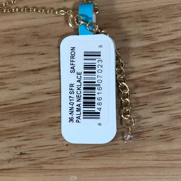 Shiraleah Anthropologie Necklace Fringe PALMA Peach Tassel Hoop Orange Boho - Picture 6 of 9